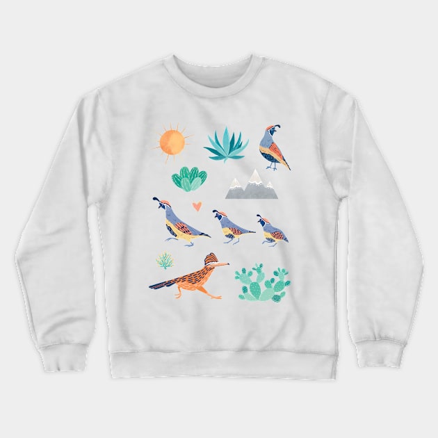 Desert Birds Crewneck Sweatshirt by DreamBox